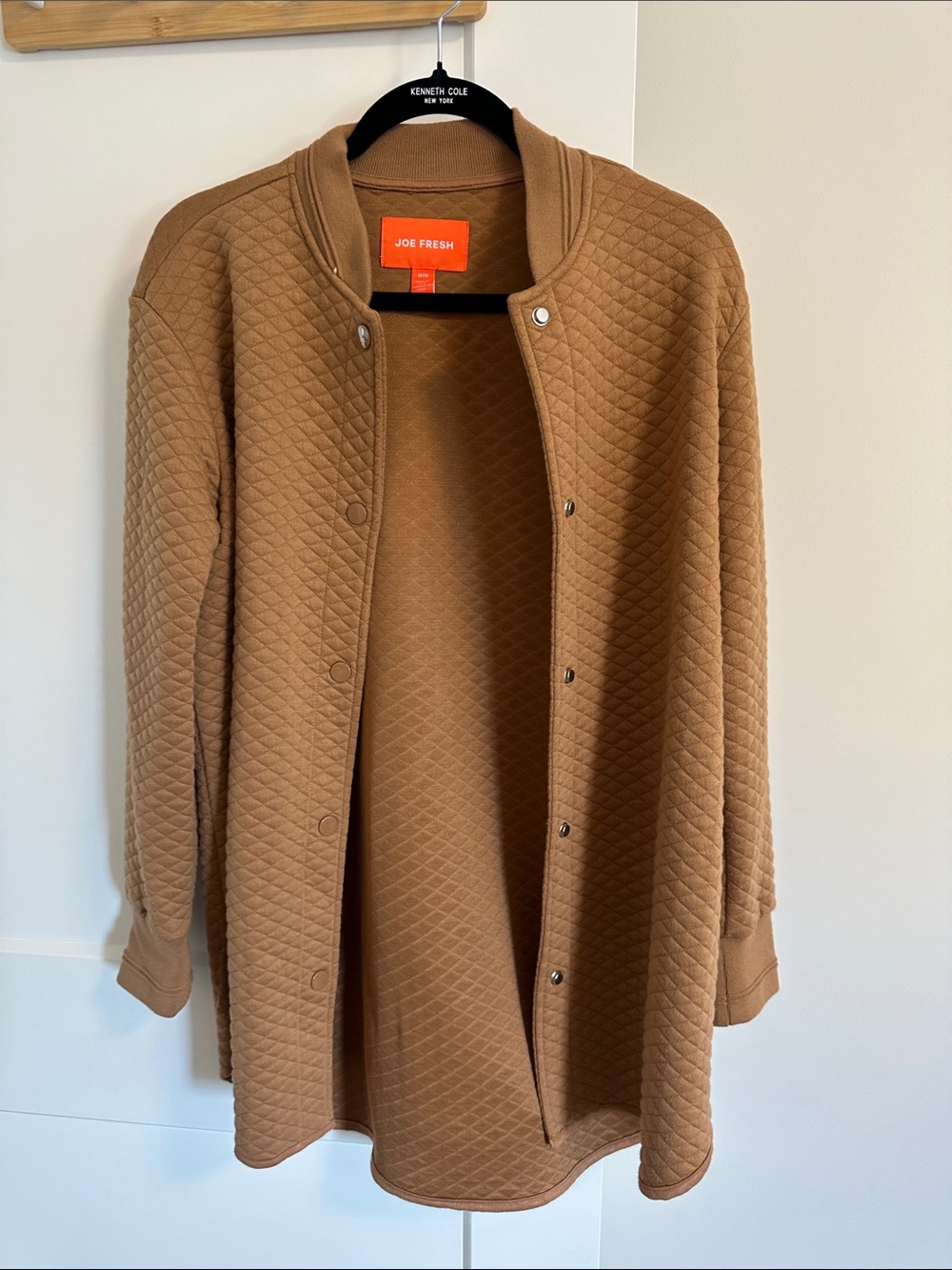 Joe Fresh Quilted Tan Bomber-Style Jacket
